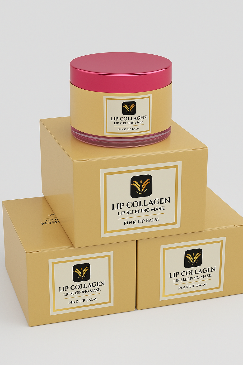Nourishing lip mask with natural collagen