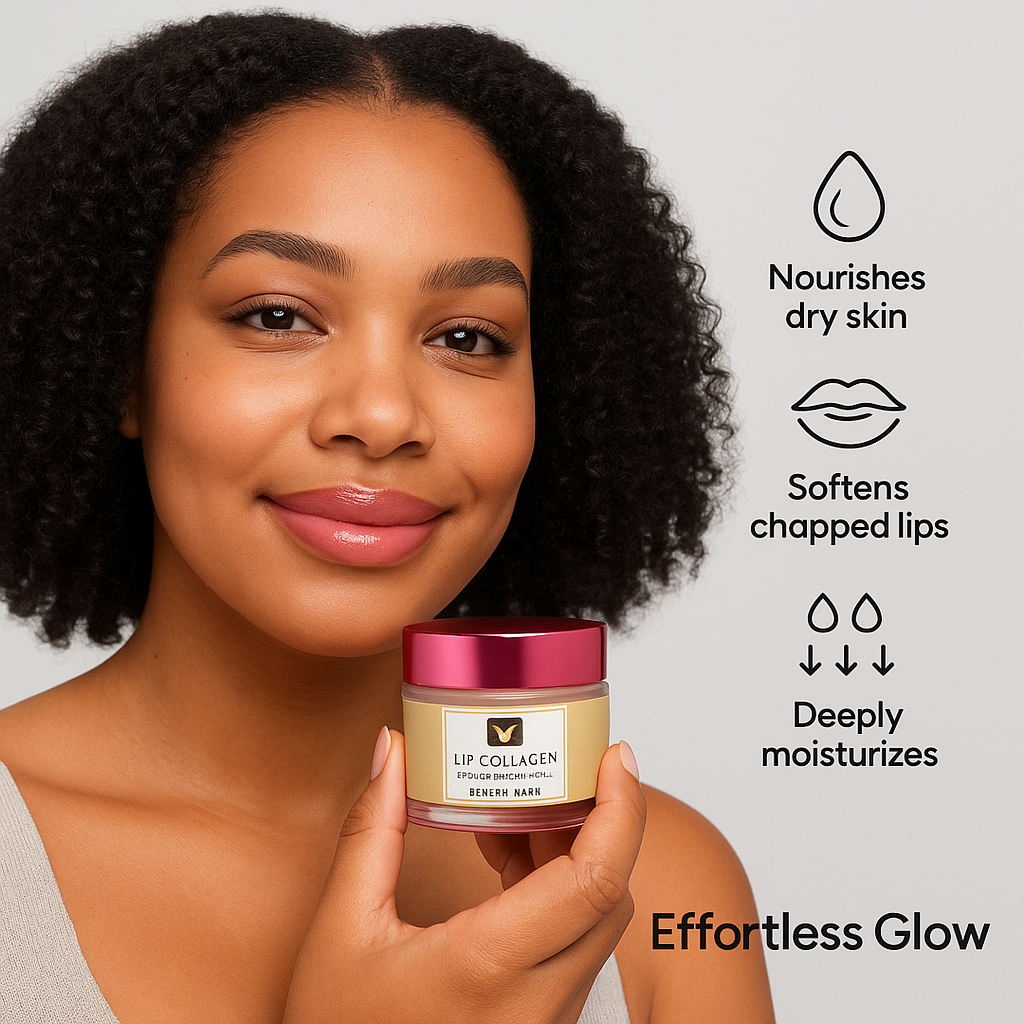Hydrating collagen lip mask for dry lips