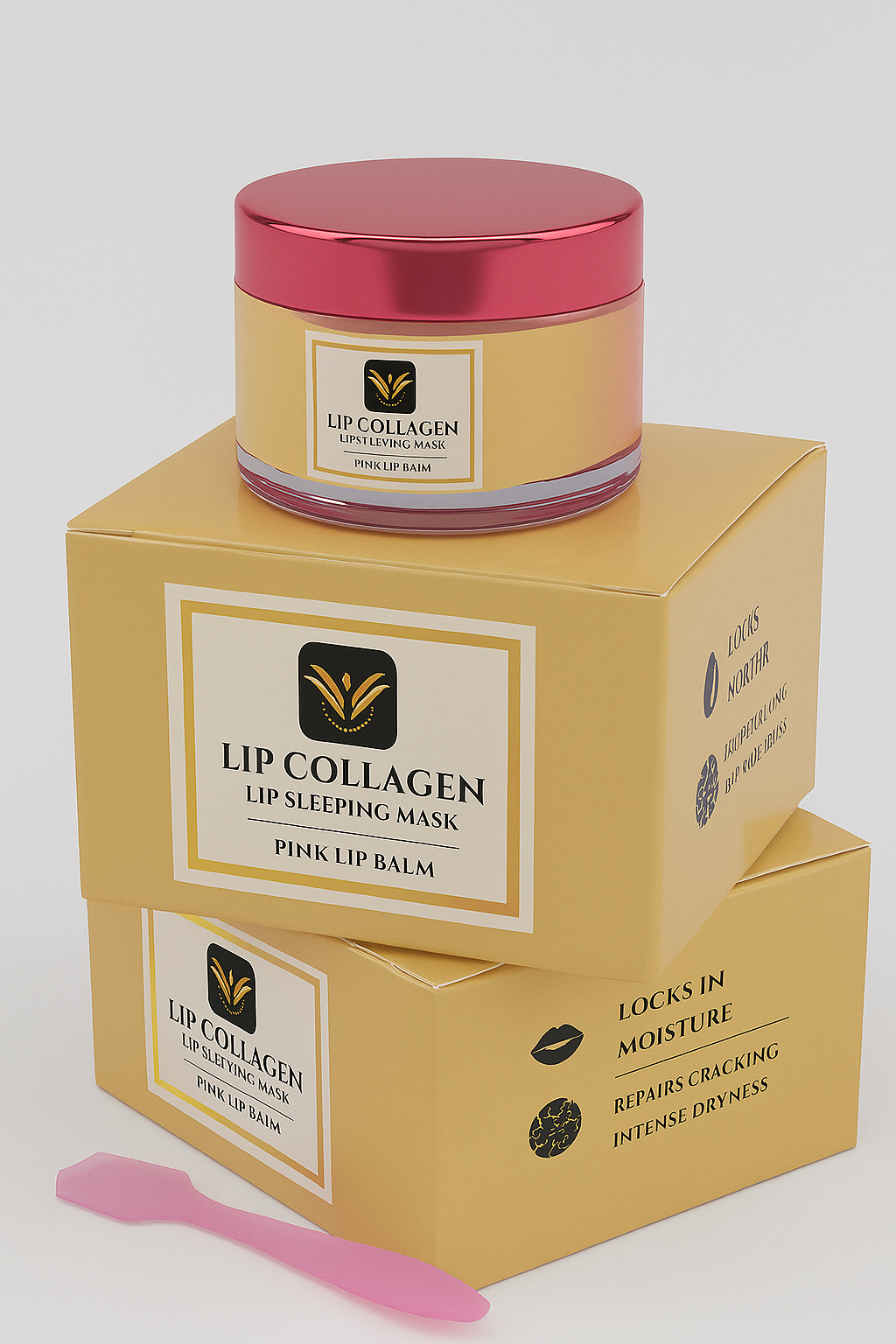 Organic collagen lip mask