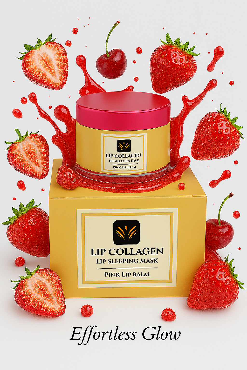 Plumping collagen lip mask for youthful lips
