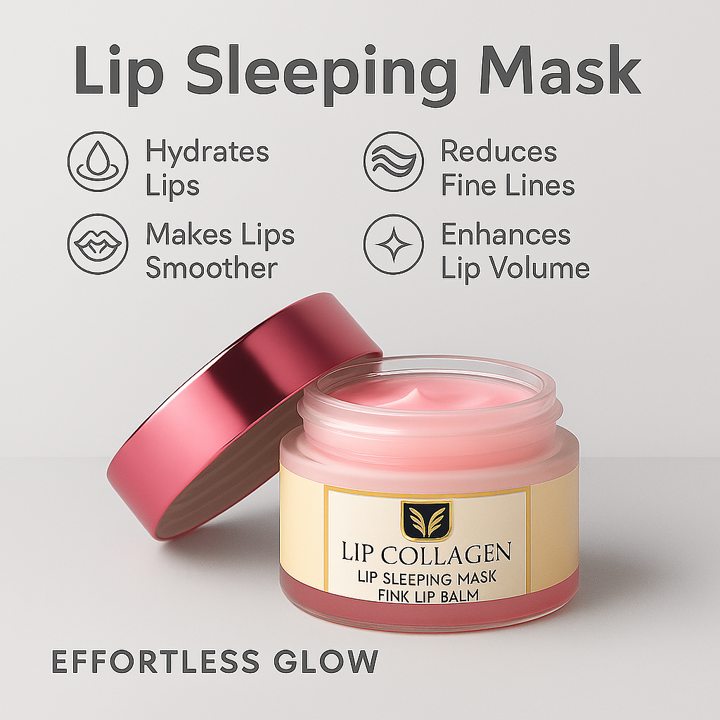 Organic collagen lip mask for dry lips