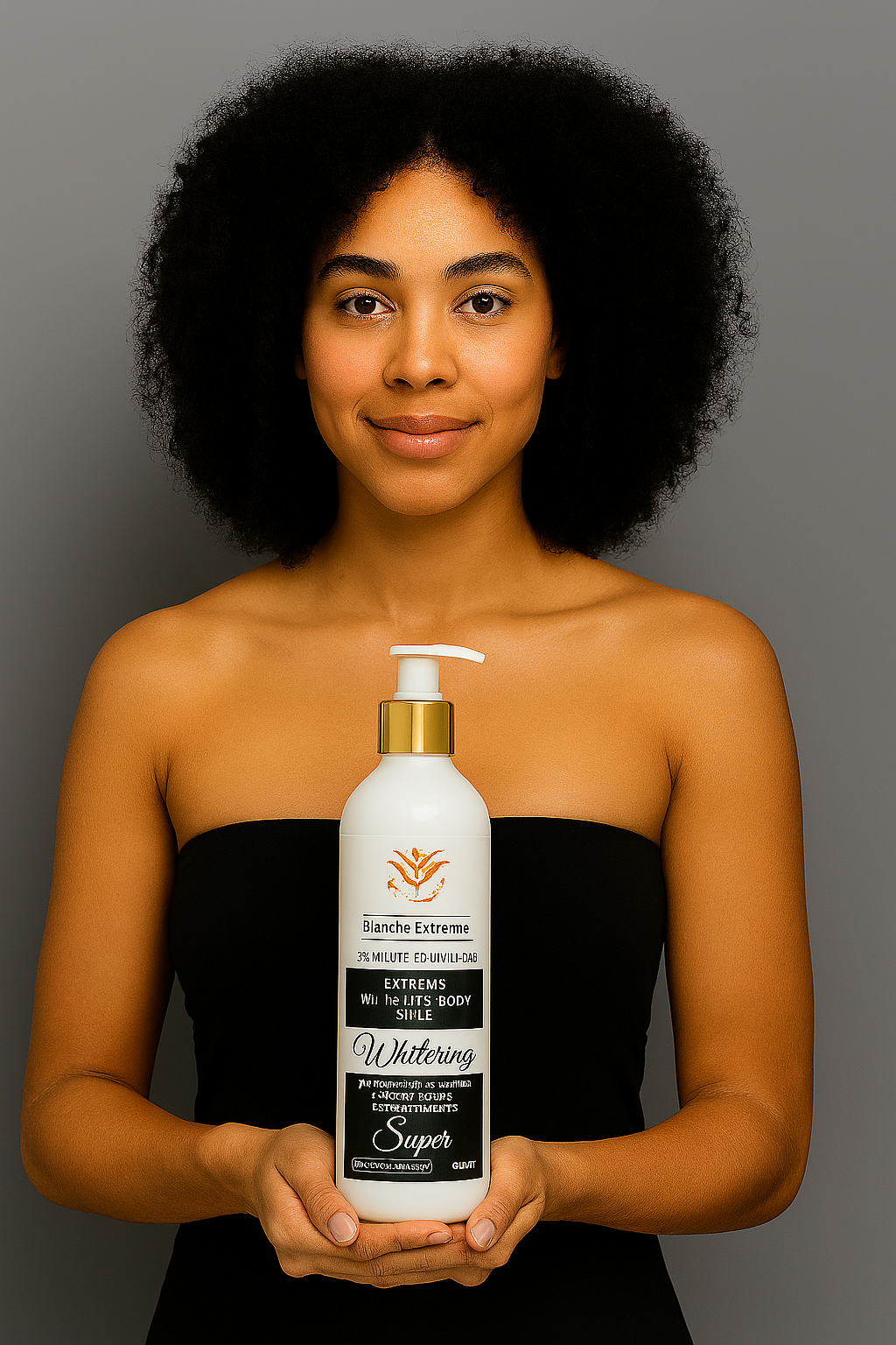 Whitening body milk with glutathione formula