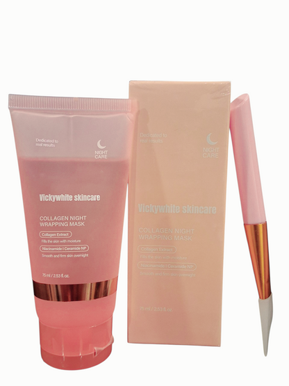 Collagen sleeping mask for firm and plump face