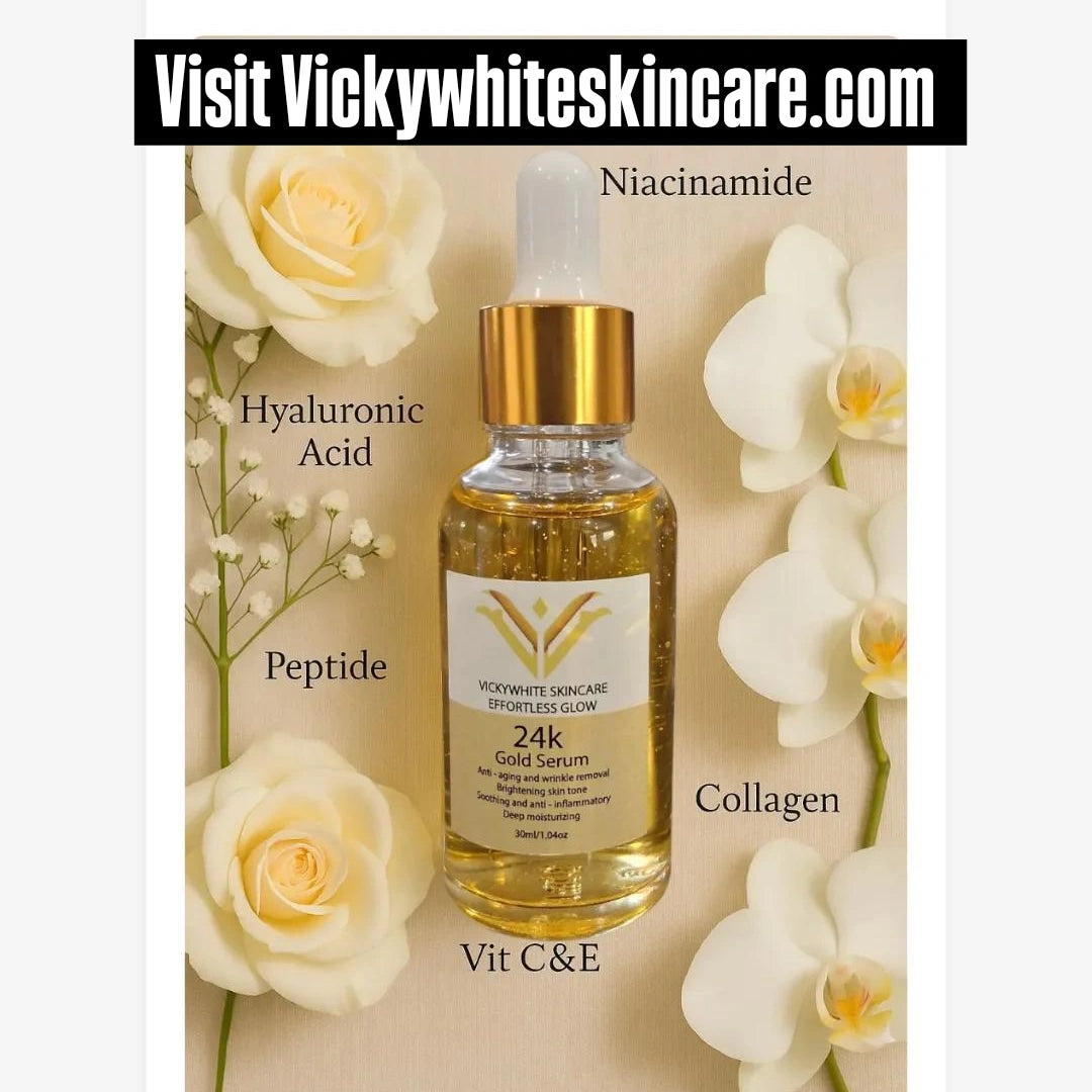 Luxury 24k gold serum for skin brightening