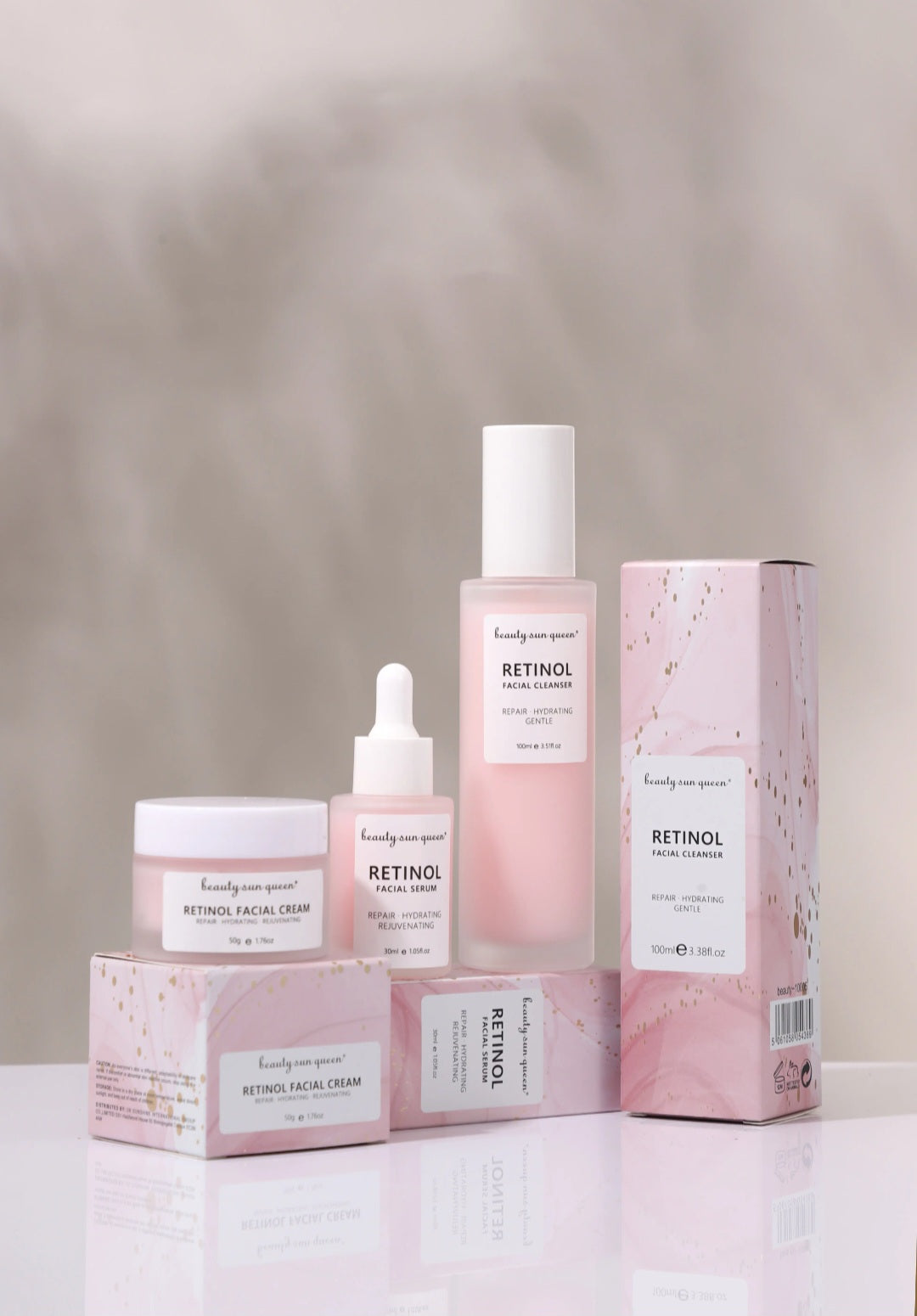 Retinol Skincare Set (3-Piece) – Anti-Wrinkle, Brightening & Firming System, Moisturizing Retinol Creams for Smooth, Radiant, Youthful Skin