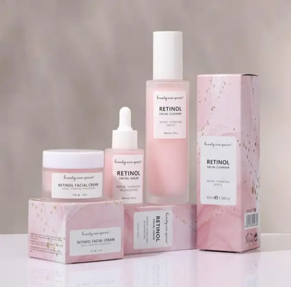 Retinol Skincare Set (3-Piece) – Anti-Wrinkle, Brightening & Firming System, Moisturizing Retinol Creams for Smooth, Radiant, Youthful Skin