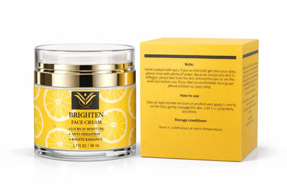 Vitamin C Face Cream with Niacinamide & Kojic Acid – Brightening Moisturizer for Dark Spots, Uneven Skin Tone & Fine Lines | Hydrating Anti-Aging Cream for Radiant Glow | VickyWhiteSkincare