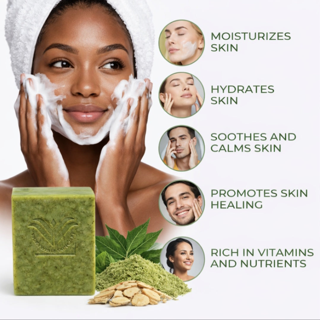 Acne-Prone Skin Therapy Bar Soap – Deep Cleansing, Oil Control, Dark Spot Care –(3-Bars)