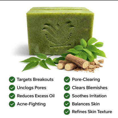 Acne-Prone Skin Therapy Bar Soap – Deep Cleansing, Oil Control, Dark Spot Care –(3-Bars)