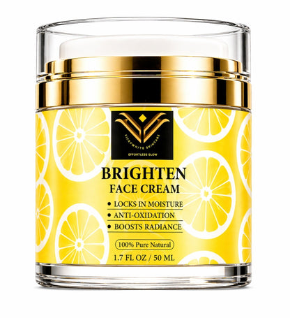 Vitamin C Face Cream with Niacinamide & Kojic Acid – Brightening Moisturizer for Dark Spots, Uneven Skin Tone & Fine Lines | Hydrating Anti-Aging Cream for Radiant Glow | VickyWhiteSkincare