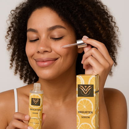 Brightening skincare set with organic ingredients