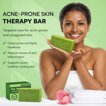 Acne-Prone Skin Therapy Bar Soap – Deep Cleansing, Oil Control, Dark Spot Care –(3-Bars)