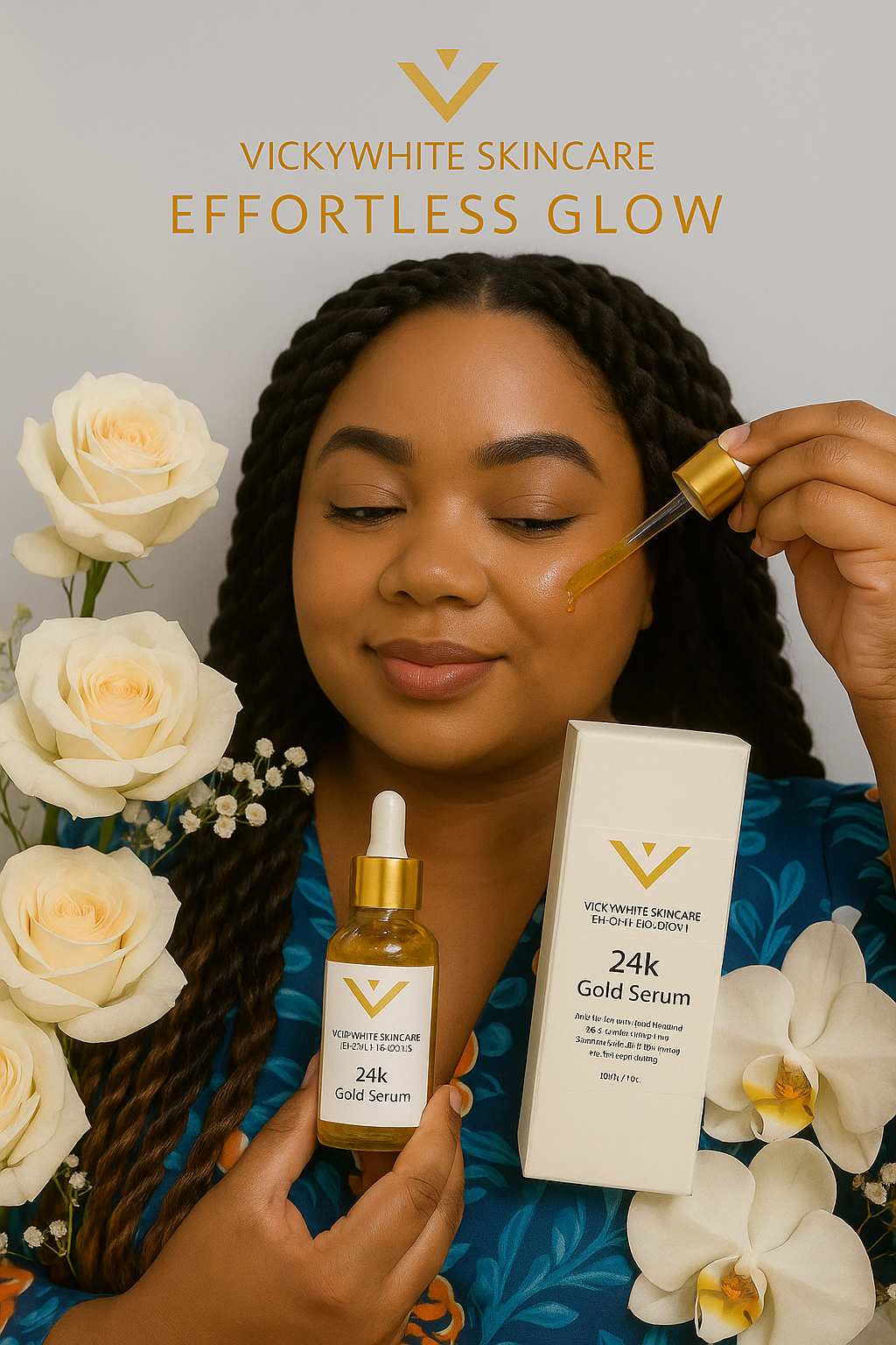 24k gold facial serum for youthful skin