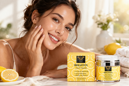 Vitamin C Face Cream with Niacinamide & Kojic Acid – Brightening Moisturizer for Dark Spots, Uneven Skin Tone & Fine Lines | Hydrating Anti-Aging Cream for Radiant Glow | VickyWhiteSkincare