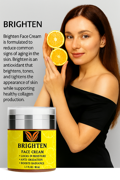 Herbal brightening face cream for even skin tone