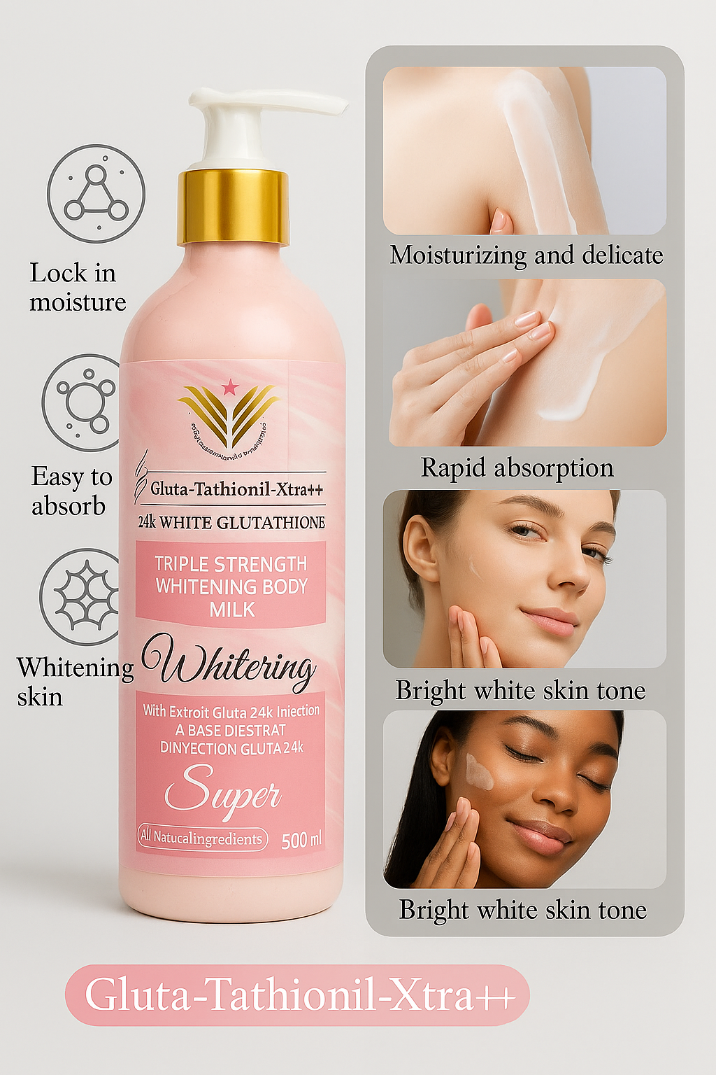 whitening body milk