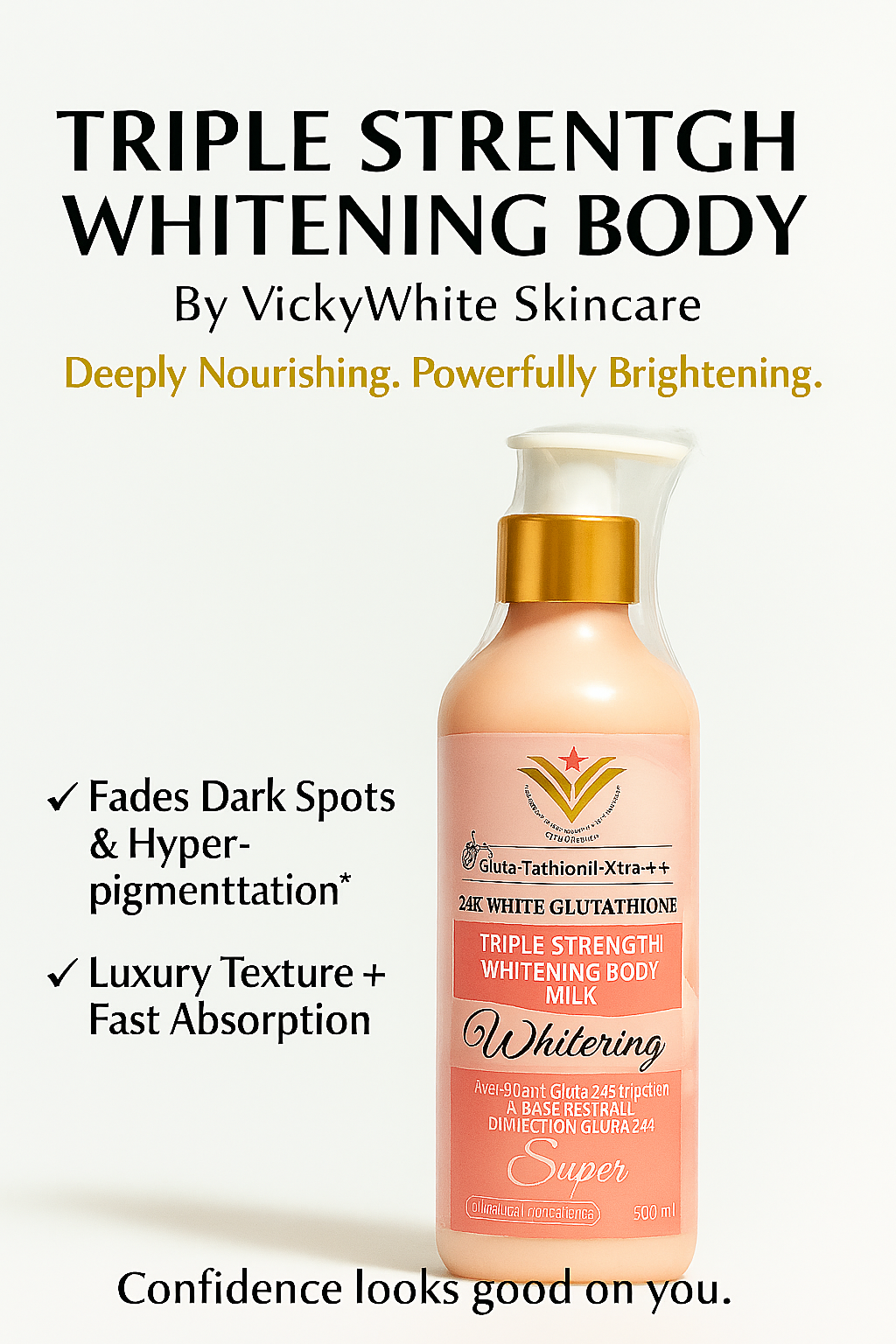 Skin brightening body milk