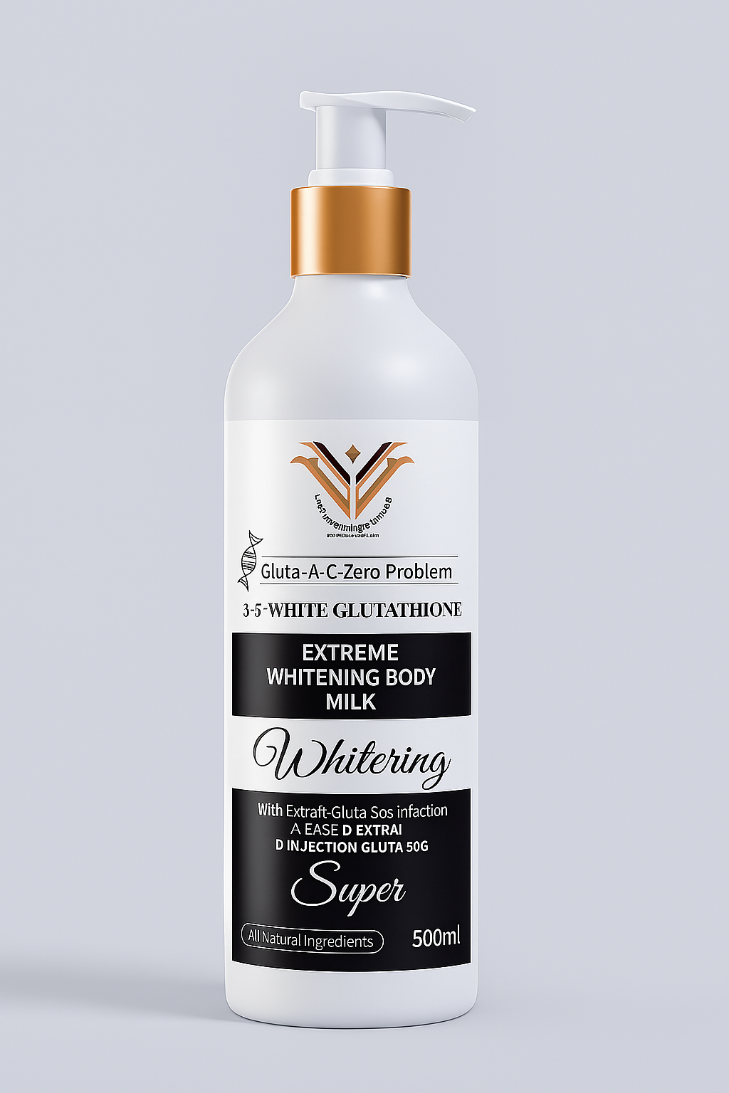 Glutathione body milk for skin brightening